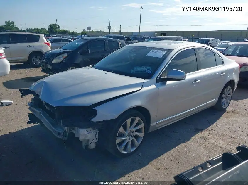 2016 Volvo S80 T5 Drive-E VIN: YV140MAK9G1195720 Lot: 42559664
