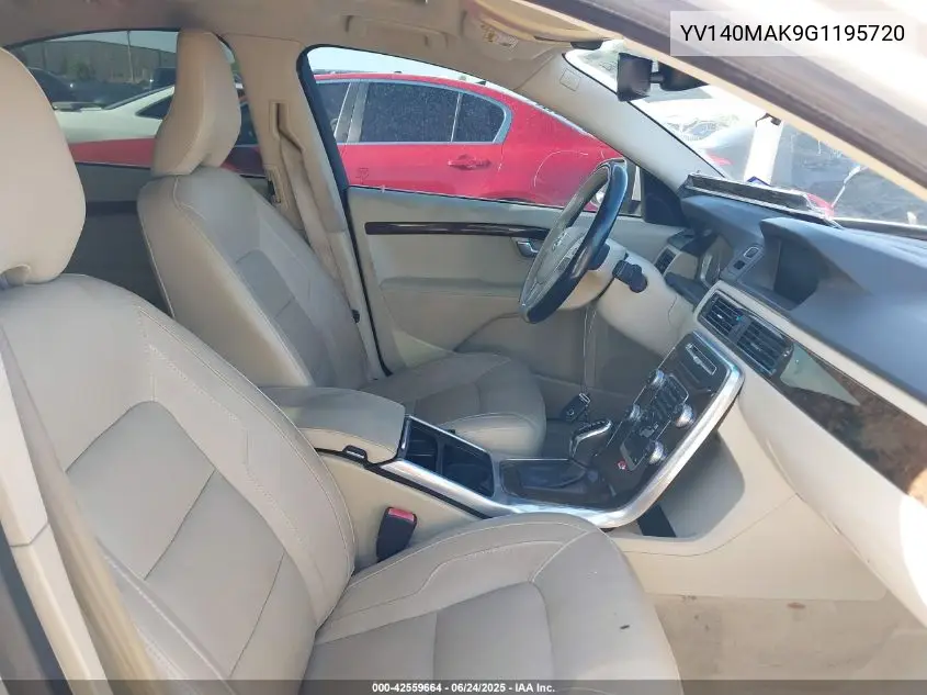 2016 Volvo S80 T5 Drive-E VIN: YV140MAK9G1195720 Lot: 42559664