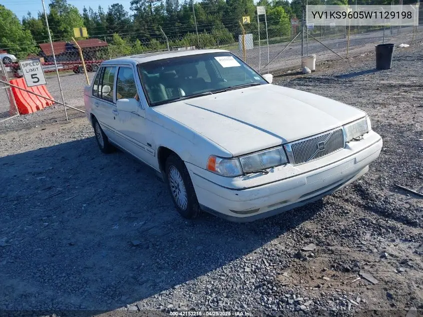 1998 Volvo S90 VIN: YV1KS9605W1129198 Lot: 42153215