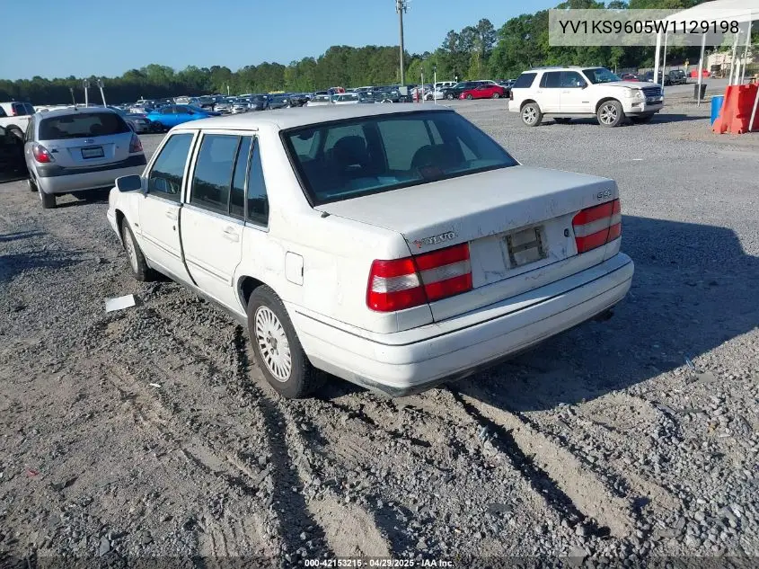 1998 Volvo S90 VIN: YV1KS9605W1129198 Lot: 42153215