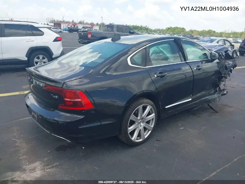 2017 Volvo S90 T6 Inscription VIN: YV1A22ML0H1004936 Lot: 42509727
