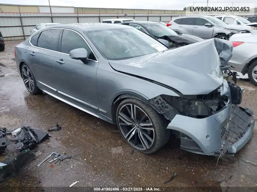 2018 Volvo S90 T5 Momentum VIN: LVY982AK2JP030453 Lot: 41902486