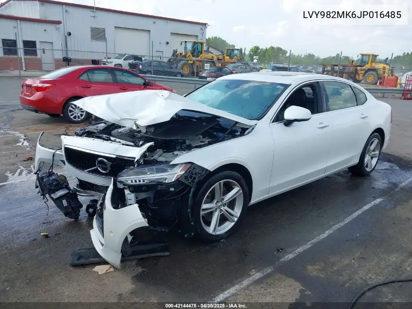 2018 Volvo S90 T5 Momentum VIN: LVY982MK6JP016485 Lot: 42144475