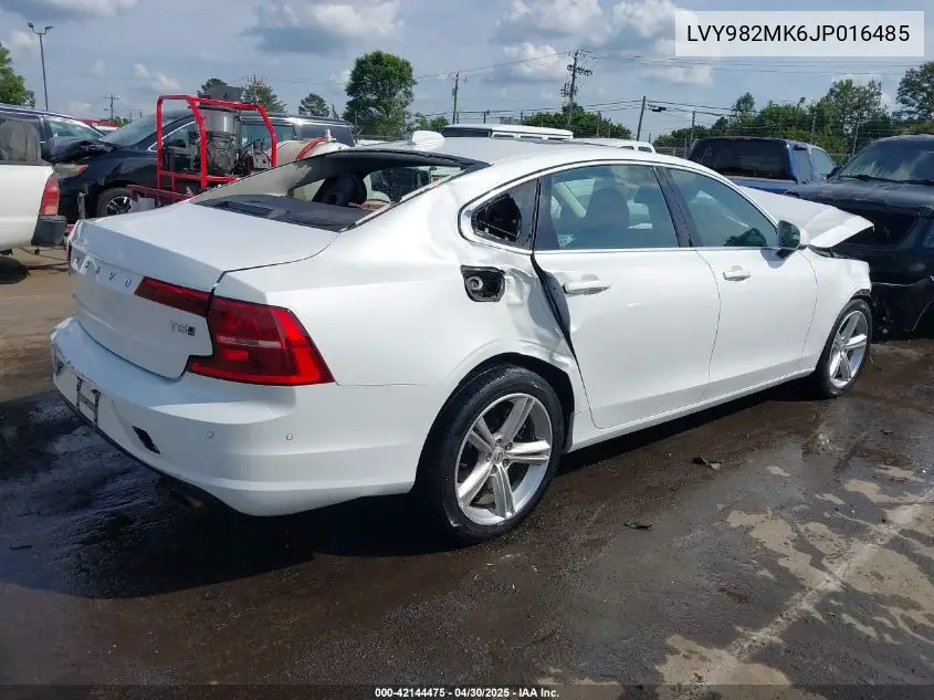 2018 Volvo S90 T5 Momentum VIN: LVY982MK6JP016485 Lot: 42144475