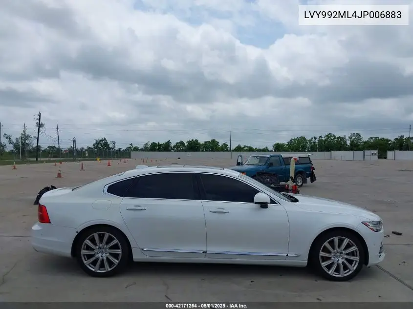 2018 Volvo S90 T6 Inscription VIN: LVY992ML4JP006883 Lot: 42171264