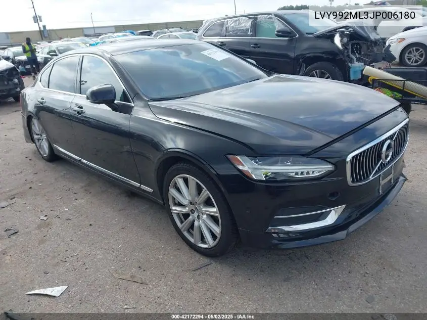 2018 Volvo S90 T6 Inscription VIN: LVY992ML3JP006180 Lot: 42172294