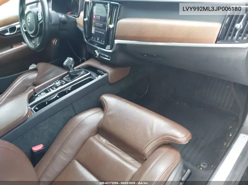 2018 Volvo S90 T6 Inscription VIN: LVY992ML3JP006180 Lot: 42172294