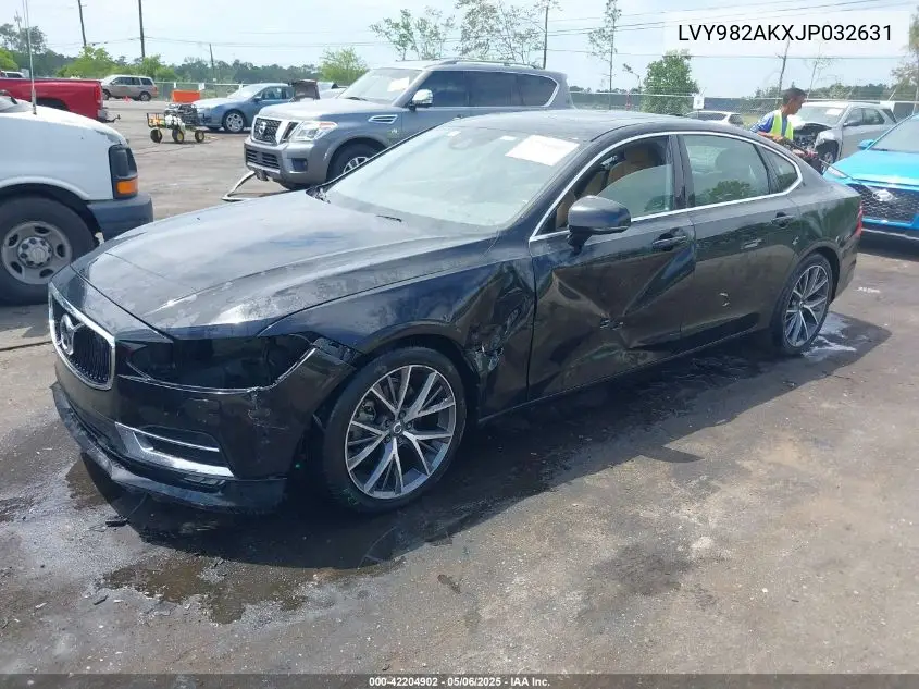2018 Volvo S90 T5 Momentum VIN: LVY982AKXJP032631 Lot: 42204902