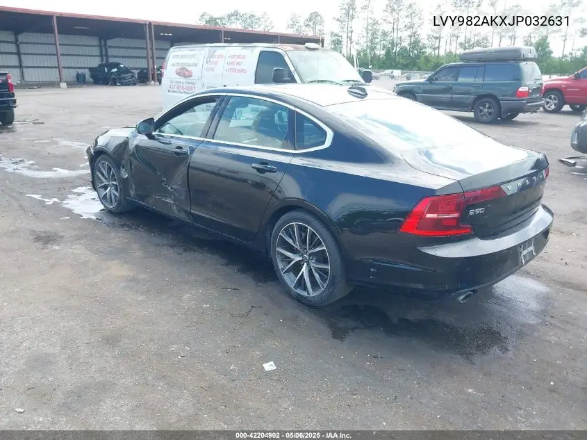 2018 Volvo S90 T5 Momentum VIN: LVY982AKXJP032631 Lot: 42204902