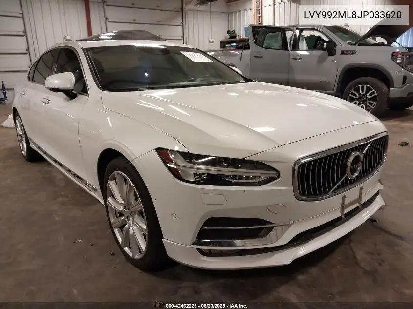 2018 Volvo S90 T6 Inscription VIN: LVY992ML8JP033620 Lot: 42462226