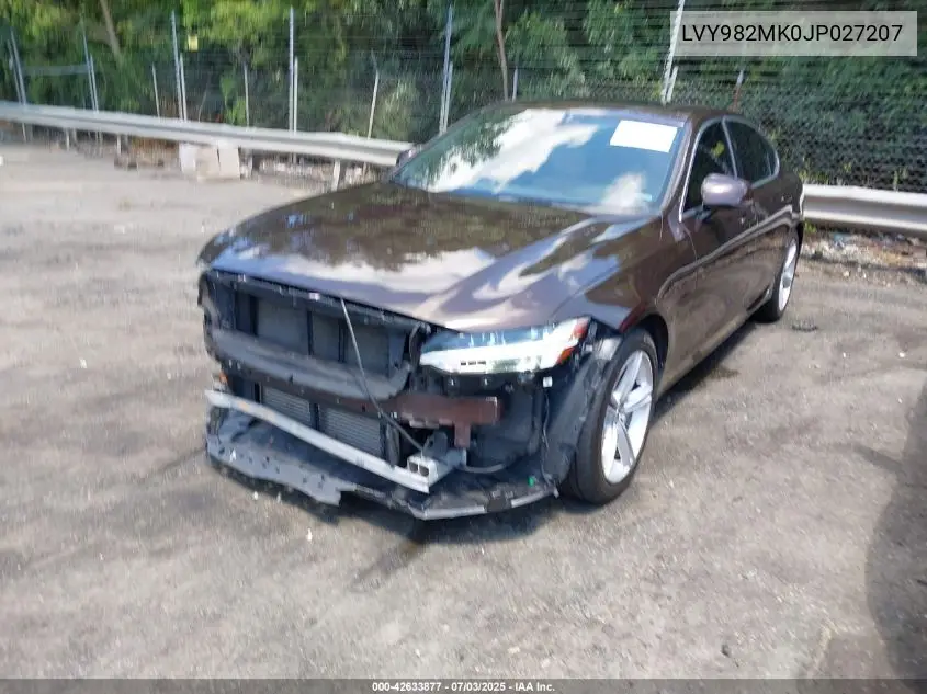 2018 Volvo S90 T5 Momentum VIN: LVY982MK0JP027207 Lot: 42633877