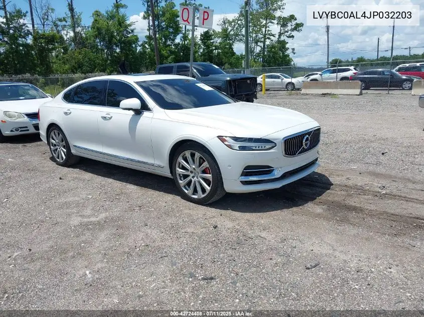 2018 Volvo S90 Hybrid T8 Inscription VIN: LVYBC0AL4JP032203 Lot: 42724408