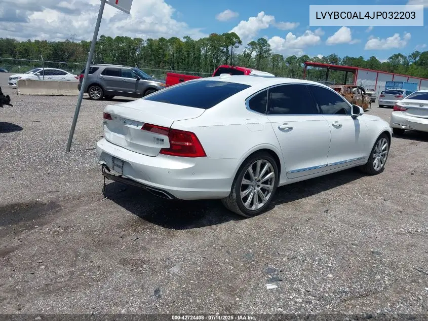 2018 Volvo S90 Hybrid T8 Inscription VIN: LVYBC0AL4JP032203 Lot: 42724408