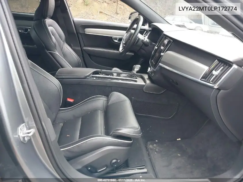 2020 Volvo S90 T6 R-Design VIN: LVYA22MT0LP172774 Lot: 42701668