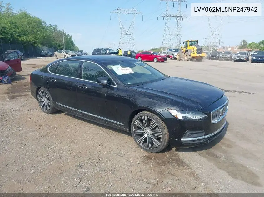 2022 Volvo S90 B6 Inscription VIN: LVY062ML5NP247942 Lot: 42084296