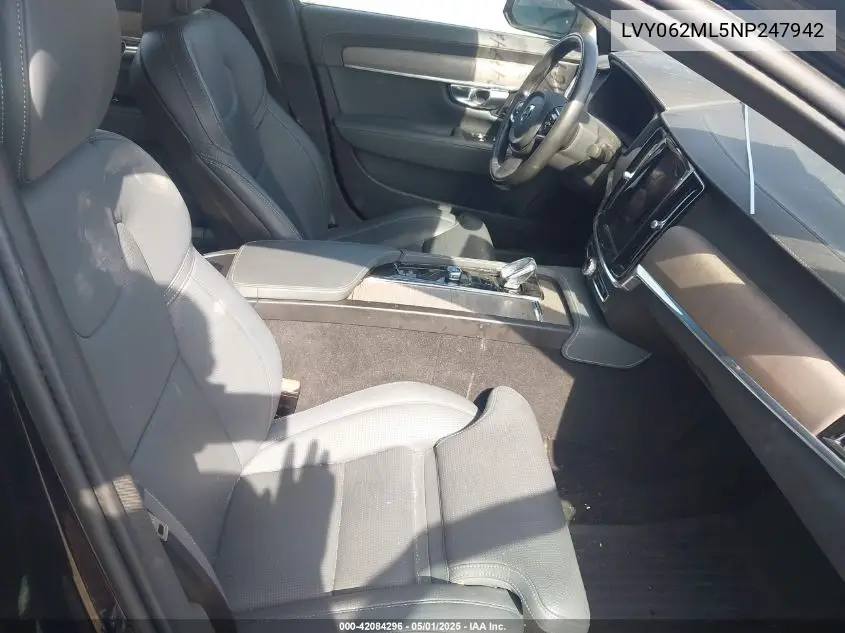 2022 Volvo S90 B6 Inscription VIN: LVY062ML5NP247942 Lot: 42084296
