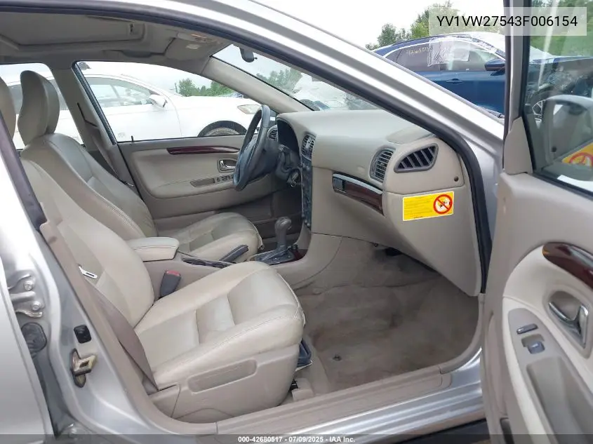 2003 Volvo V40 A VIN: YV1VW27543F006154 Lot: 42680517