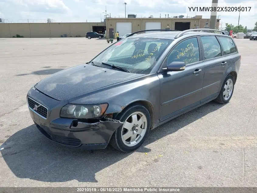 2005 Volvo V50 2.4I VIN: YV1MW382X52095017 Lot: 20210519