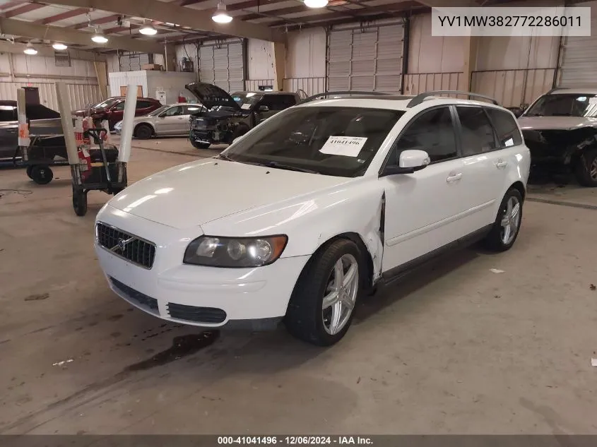 2007 Volvo V50 2.4I VIN: YV1MW382772286011 Lot: 41041496
