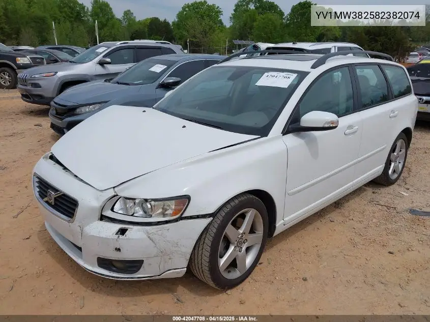 2008 Volvo V50 2.4I VIN: YV1MW382582382074 Lot: 42047708