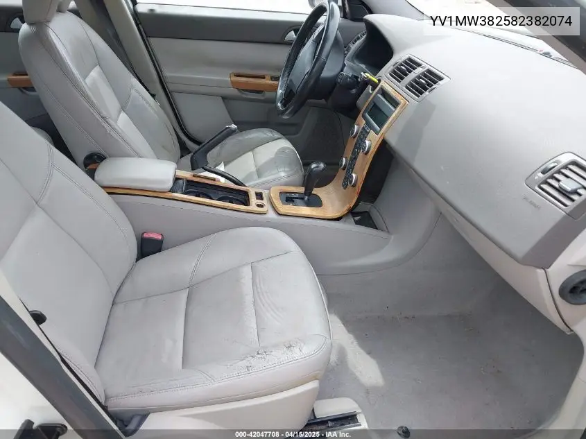 2008 Volvo V50 2.4I VIN: YV1MW382582382074 Lot: 42047708