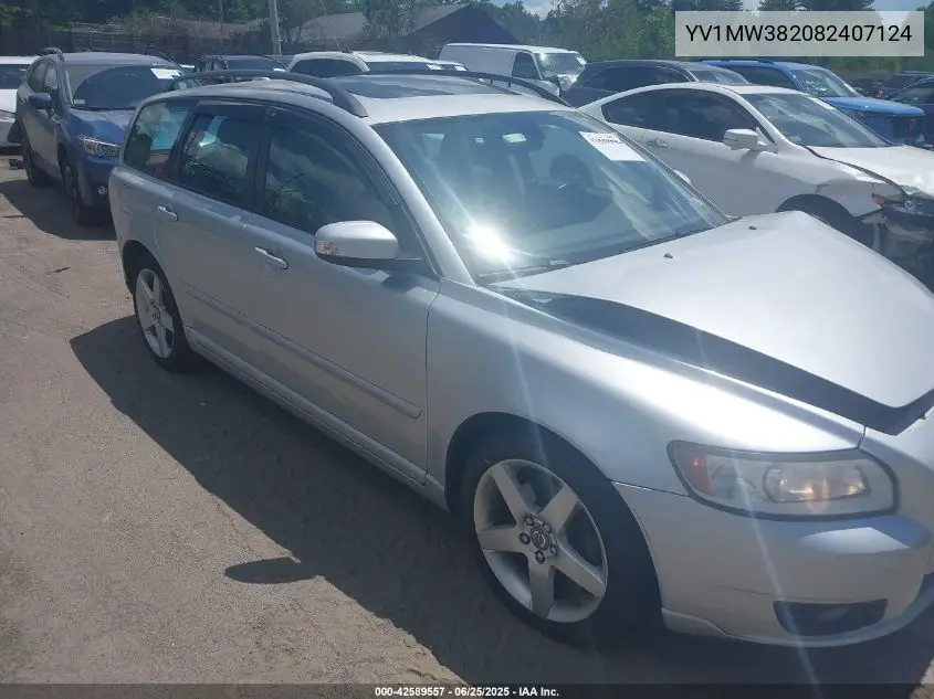 2008 Volvo V50 2.4I VIN: YV1MW382082407124 Lot: 42589557