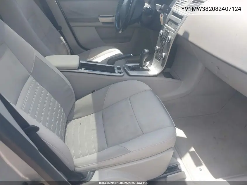 2008 Volvo V50 2.4I VIN: YV1MW382082407124 Lot: 42589557