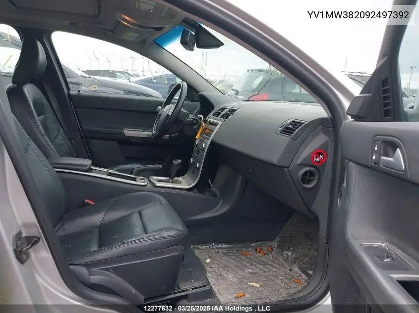 2009 Volvo V50 2.4I VIN: YV1MW382092497392 Lot: 12277632