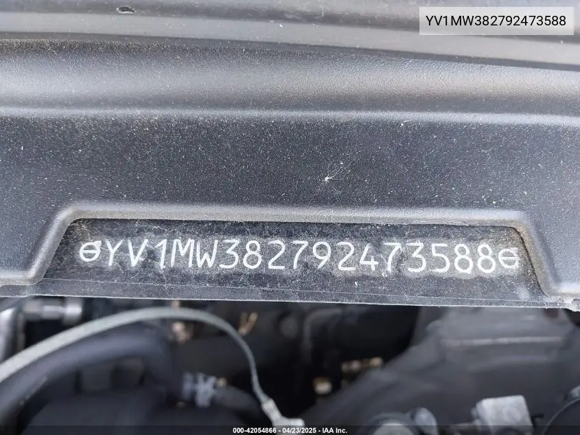 2009 Volvo V50 2.4I VIN: YV1MW382792473588 Lot: 42054866