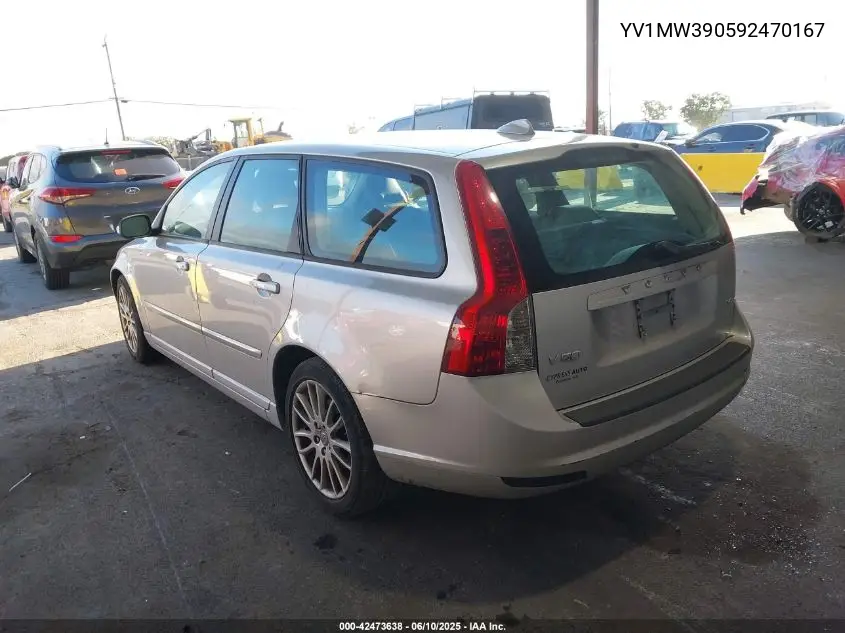 2009 Volvo V50 2.4I VIN: YV1MW390592470167 Lot: 42473638