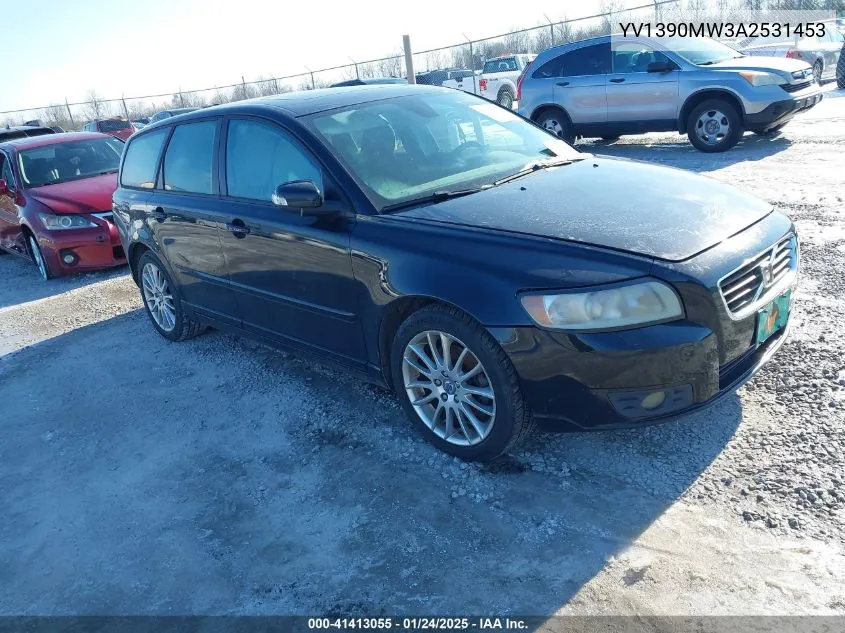 2010 Volvo V50 2.4I VIN: YV1390MW3A2531453 Lot: 41413055