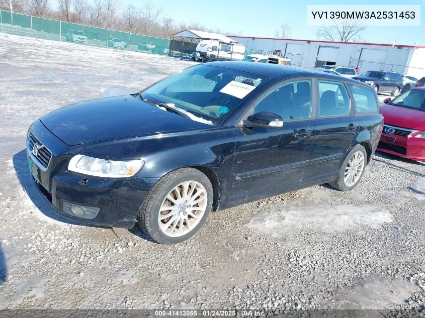 2010 Volvo V50 2.4I VIN: YV1390MW3A2531453 Lot: 41413055