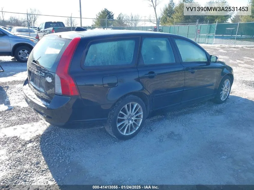 2010 Volvo V50 2.4I VIN: YV1390MW3A2531453 Lot: 41413055