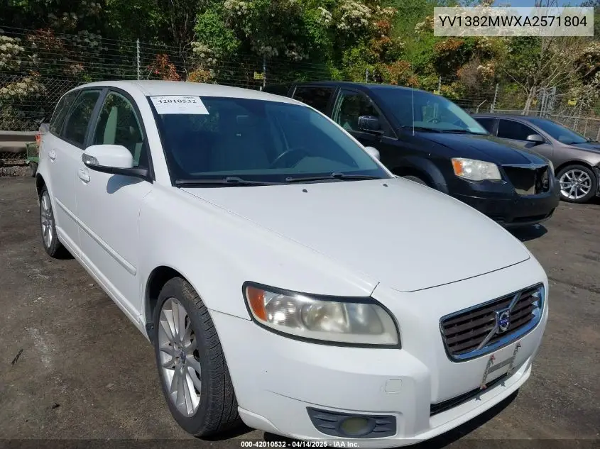 2010 Volvo V50 2.4I VIN: YV1382MWXA2571804 Lot: 42010532