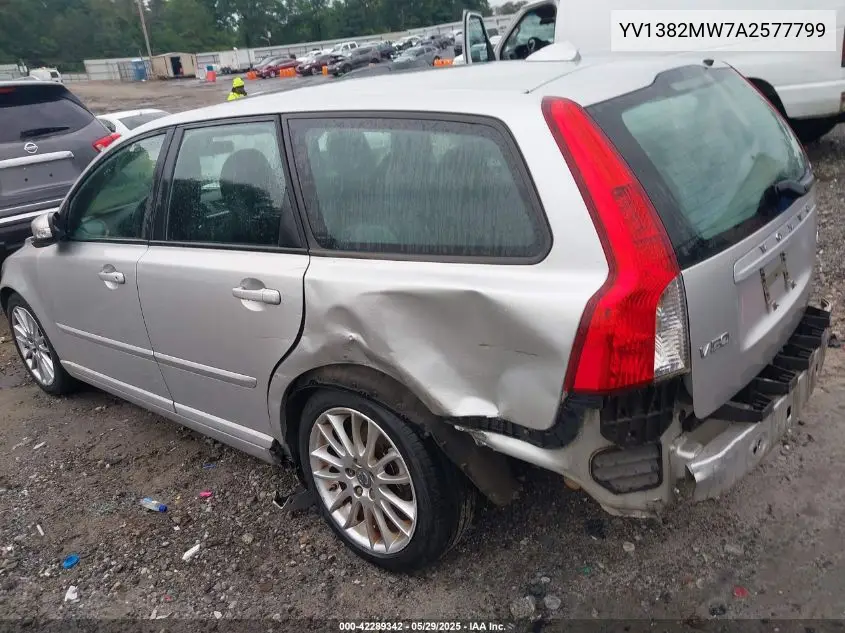 2010 Volvo V50 2.4I VIN: YV1382MW7A2577799 Lot: 42289342