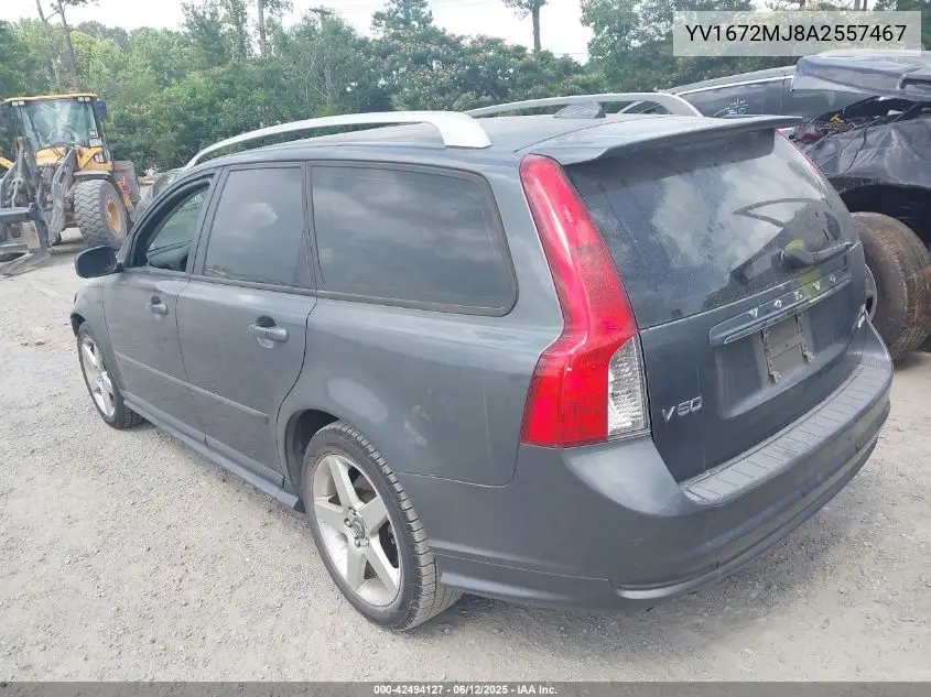 2010 Volvo V50 T5 R-Design VIN: YV1672MJ8A2557467 Lot: 42494127