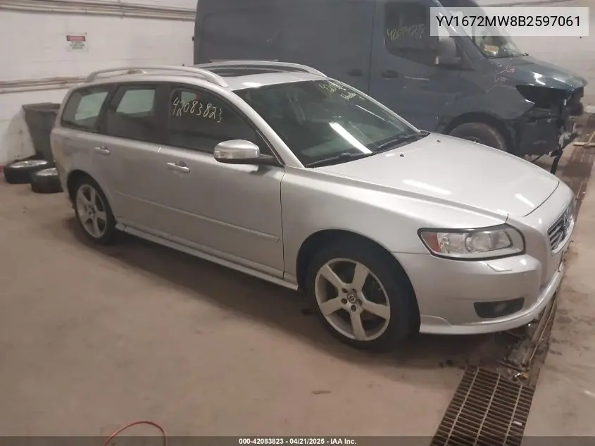 2011 Volvo V50 T5/T5 R-Design VIN: YV1672MW8B2597061 Lot: 42083823