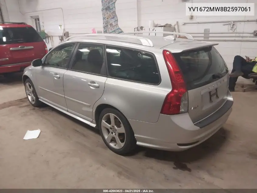 2011 Volvo V50 T5/T5 R-Design VIN: YV1672MW8B2597061 Lot: 42083823