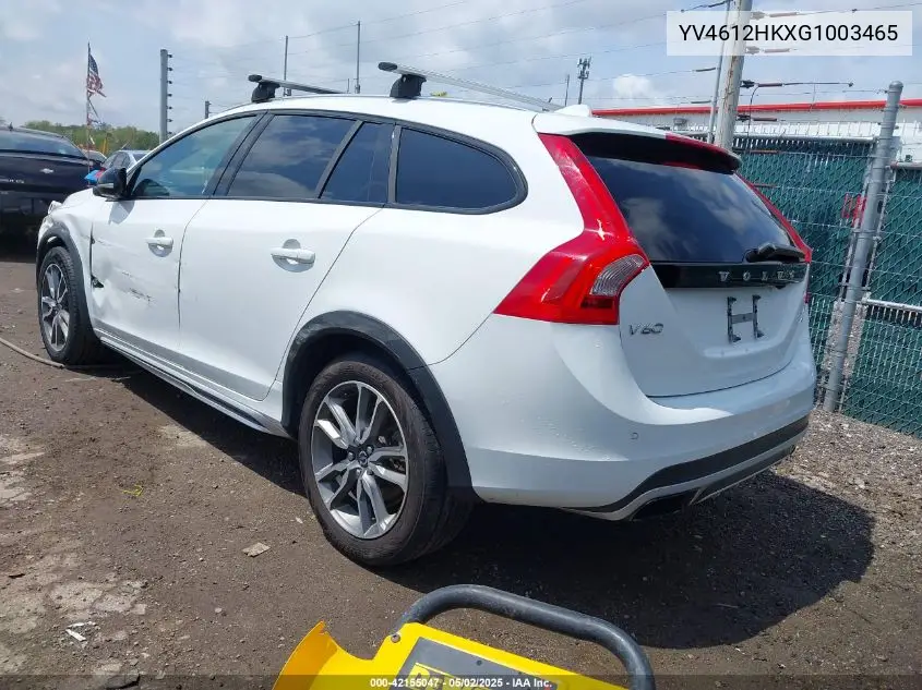 2016 Volvo V60 Cross Country T5 VIN: YV4612HKXG1003465 Lot: 42155047