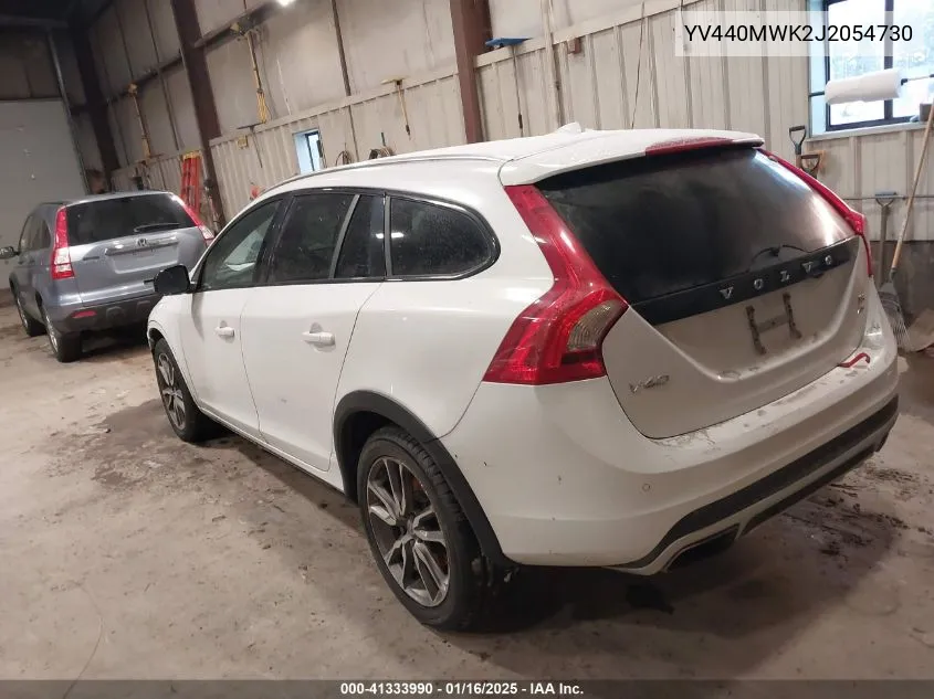 2018 Volvo V60 Cross Country T5 VIN: YV440MWK2J2054730 Lot: 41333990