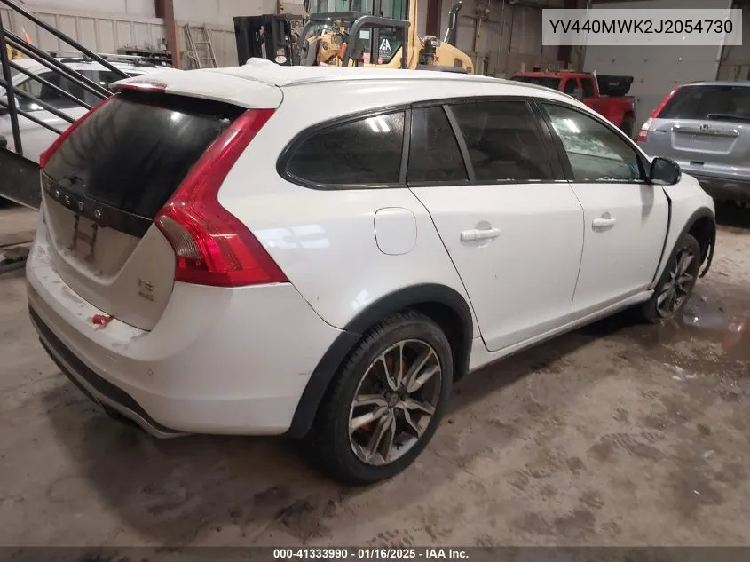 2018 Volvo V60 Cross Country T5 VIN: YV440MWK2J2054730 Lot: 41333990