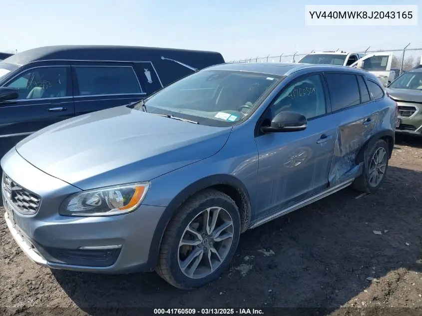 2018 Volvo V60 Cross Country T5 VIN: YV440MWK8J2043165 Lot: 41760509