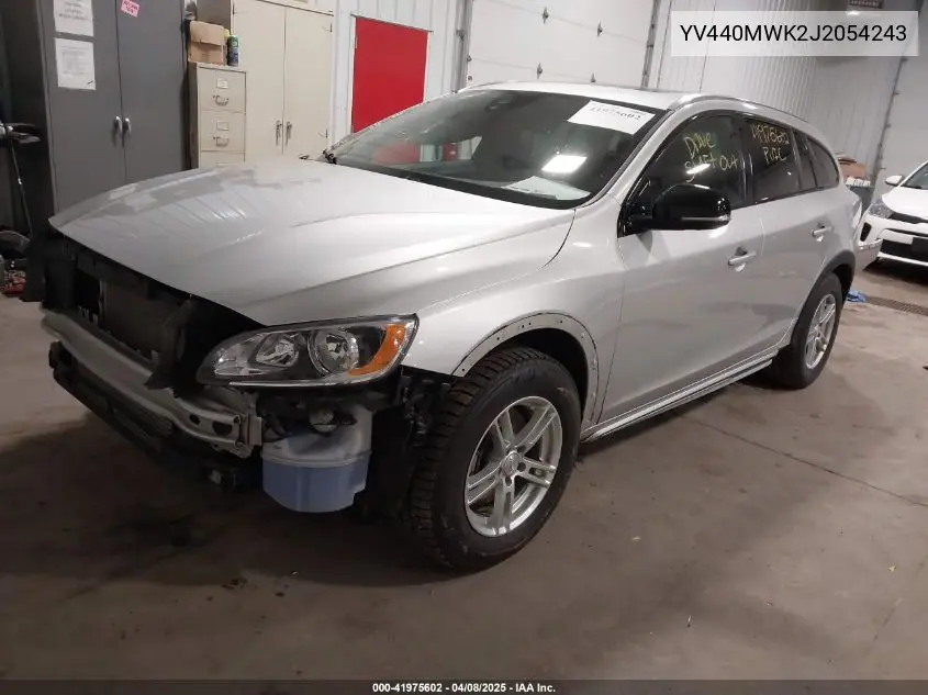 2018 Volvo V60 Cross Country T5 VIN: YV440MWK2J2054243 Lot: 41975602