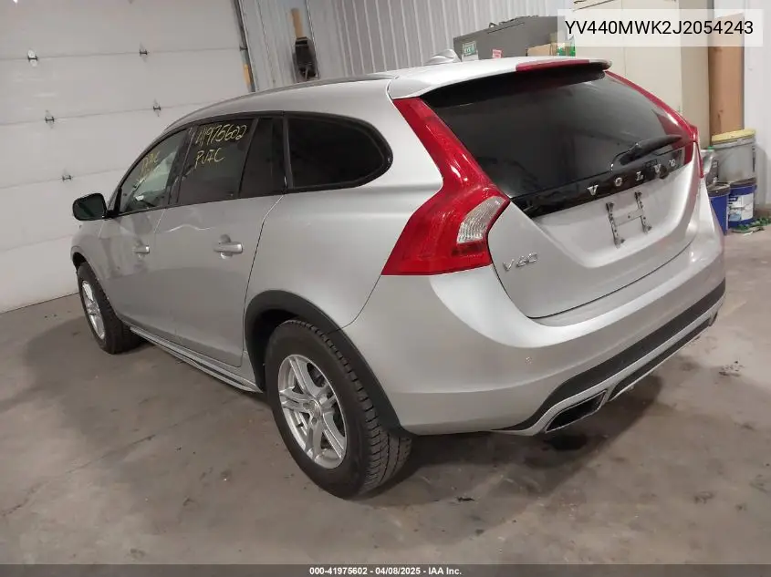 2018 Volvo V60 Cross Country T5 VIN: YV440MWK2J2054243 Lot: 41975602