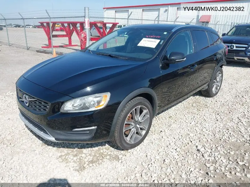 2018 Volvo V60 Cross Country T5 VIN: YV440MWK0J2042382 Lot: 41980056
