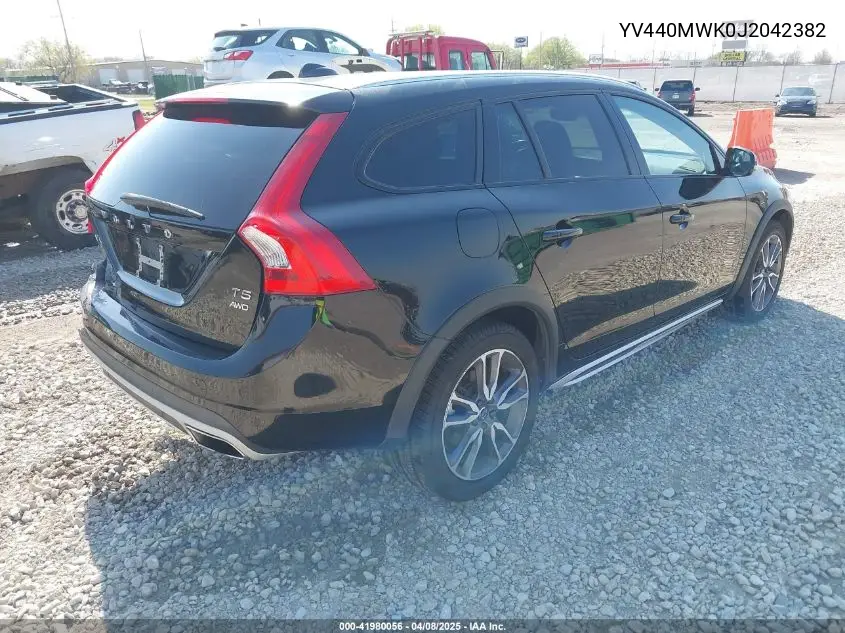 2018 Volvo V60 Cross Country T5 VIN: YV440MWK0J2042382 Lot: 41980056