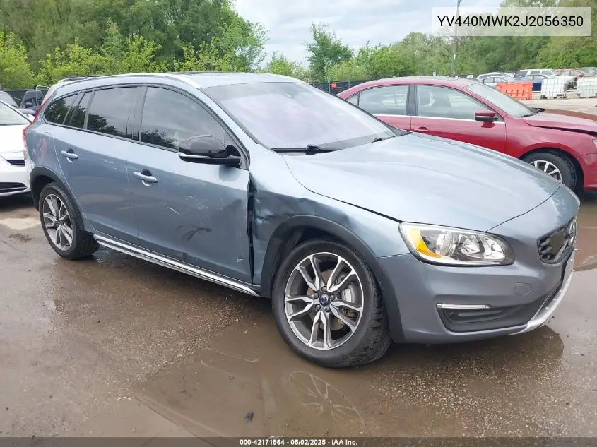 2018 Volvo V60 Cross Country T5 VIN: YV440MWK2J2056350 Lot: 42171564