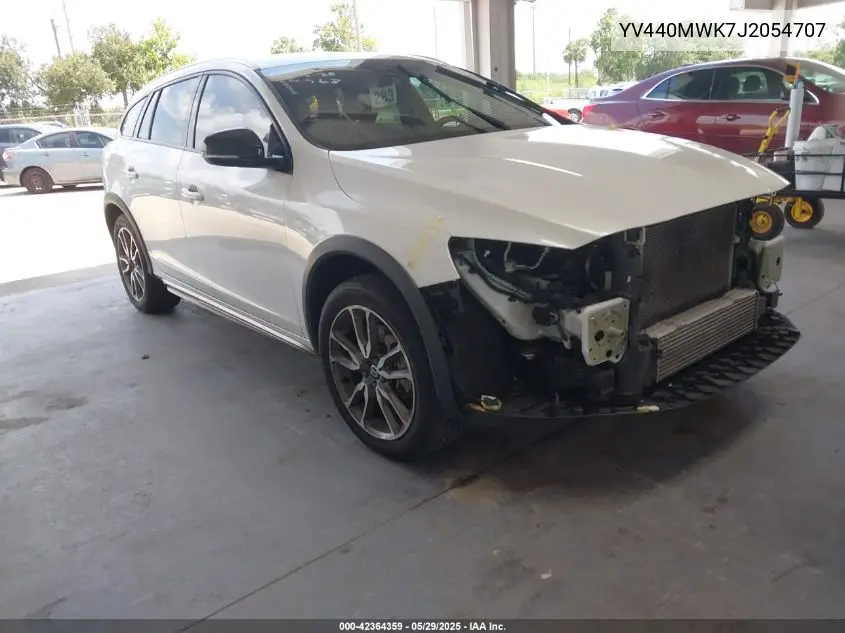 2018 Volvo V60 Cross Country T5 VIN: YV440MWK7J2054707 Lot: 42364359