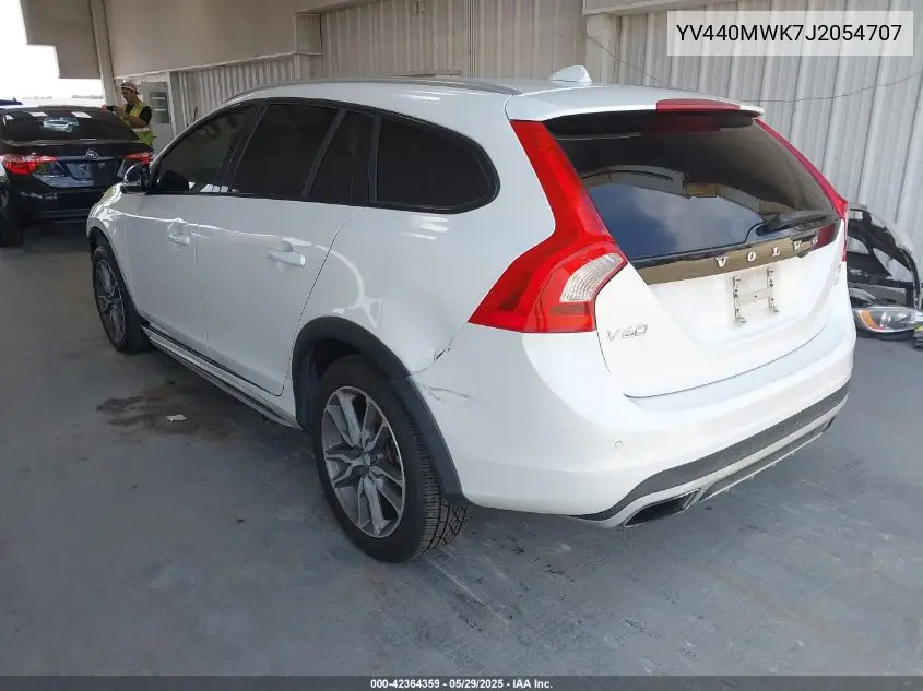 2018 Volvo V60 Cross Country T5 VIN: YV440MWK7J2054707 Lot: 42364359