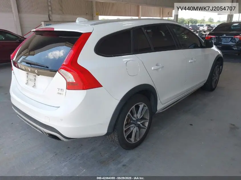 2018 Volvo V60 Cross Country T5 VIN: YV440MWK7J2054707 Lot: 42364359